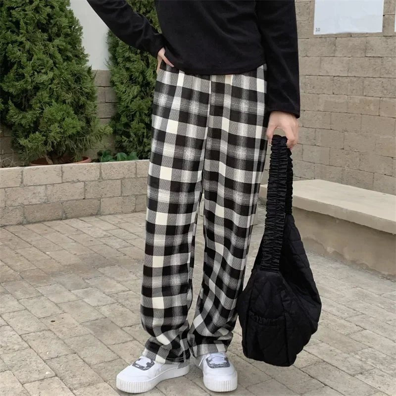 Pantalon à carreaux pour femmes - Emilia Lane