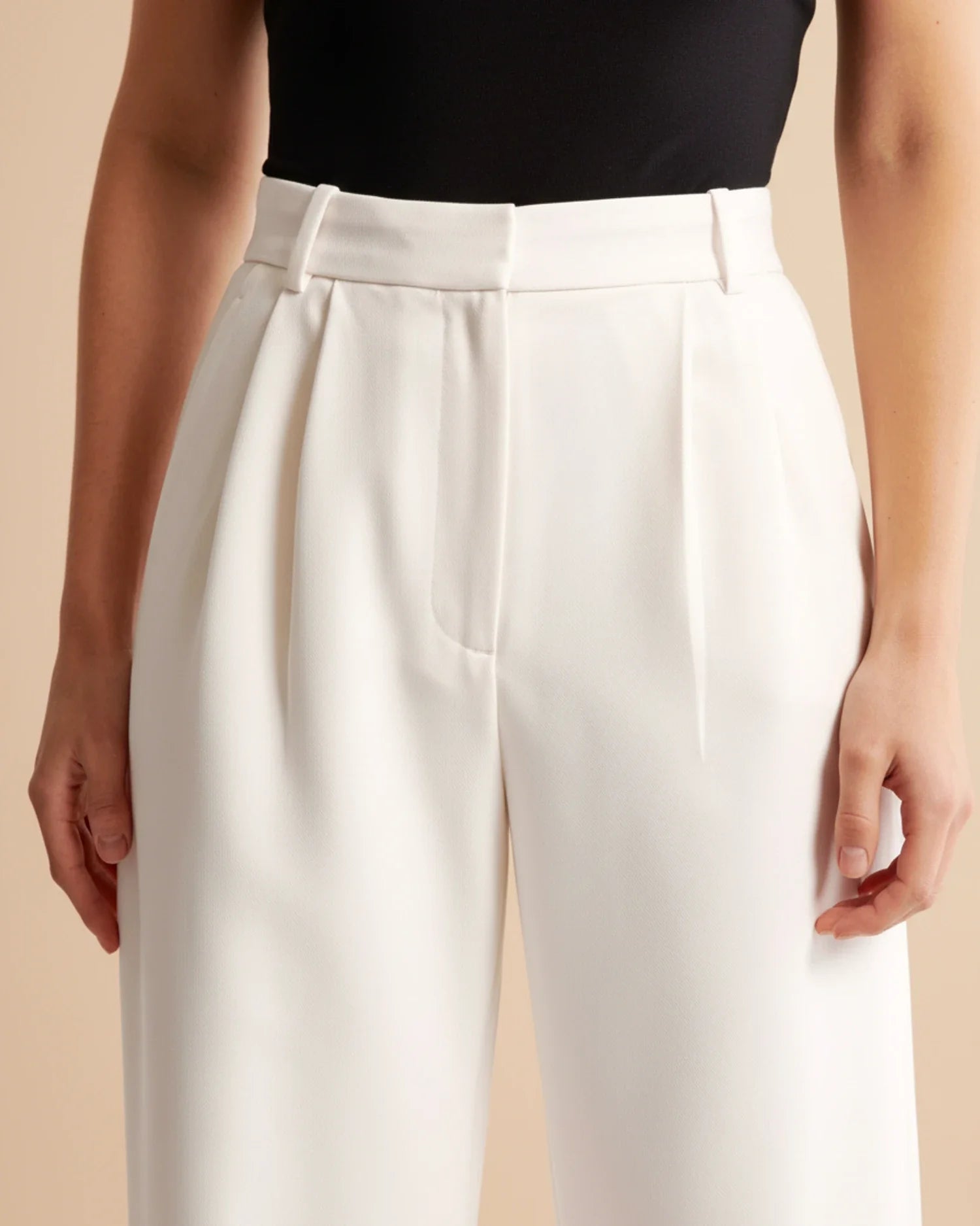 Pantalon à Jambes Larges et Taille Haute pour Femmes - Emilia Lane