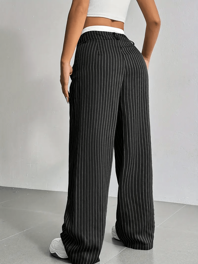 Pantalon Ample à Rayures pour Femmes - Emilia Lane