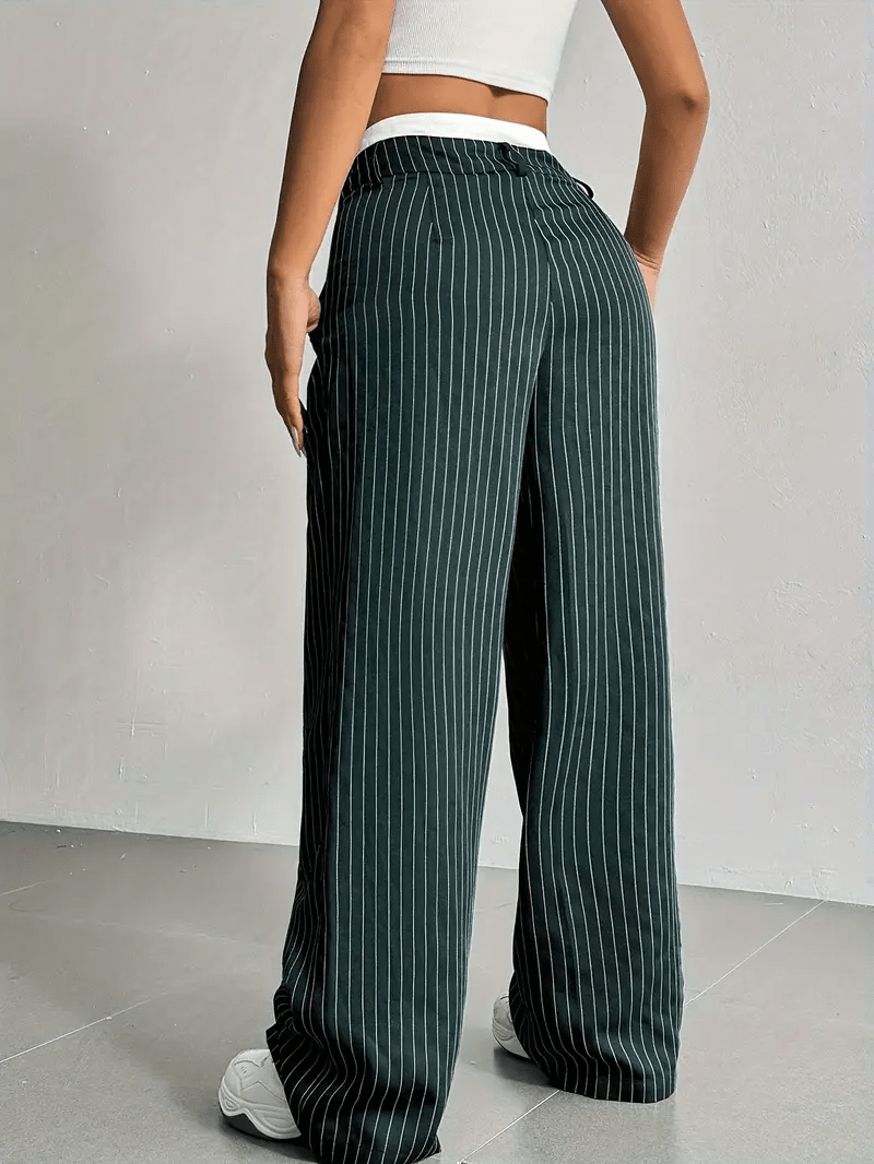 Pantalon Ample à Rayures pour Femmes - Emilia Lane