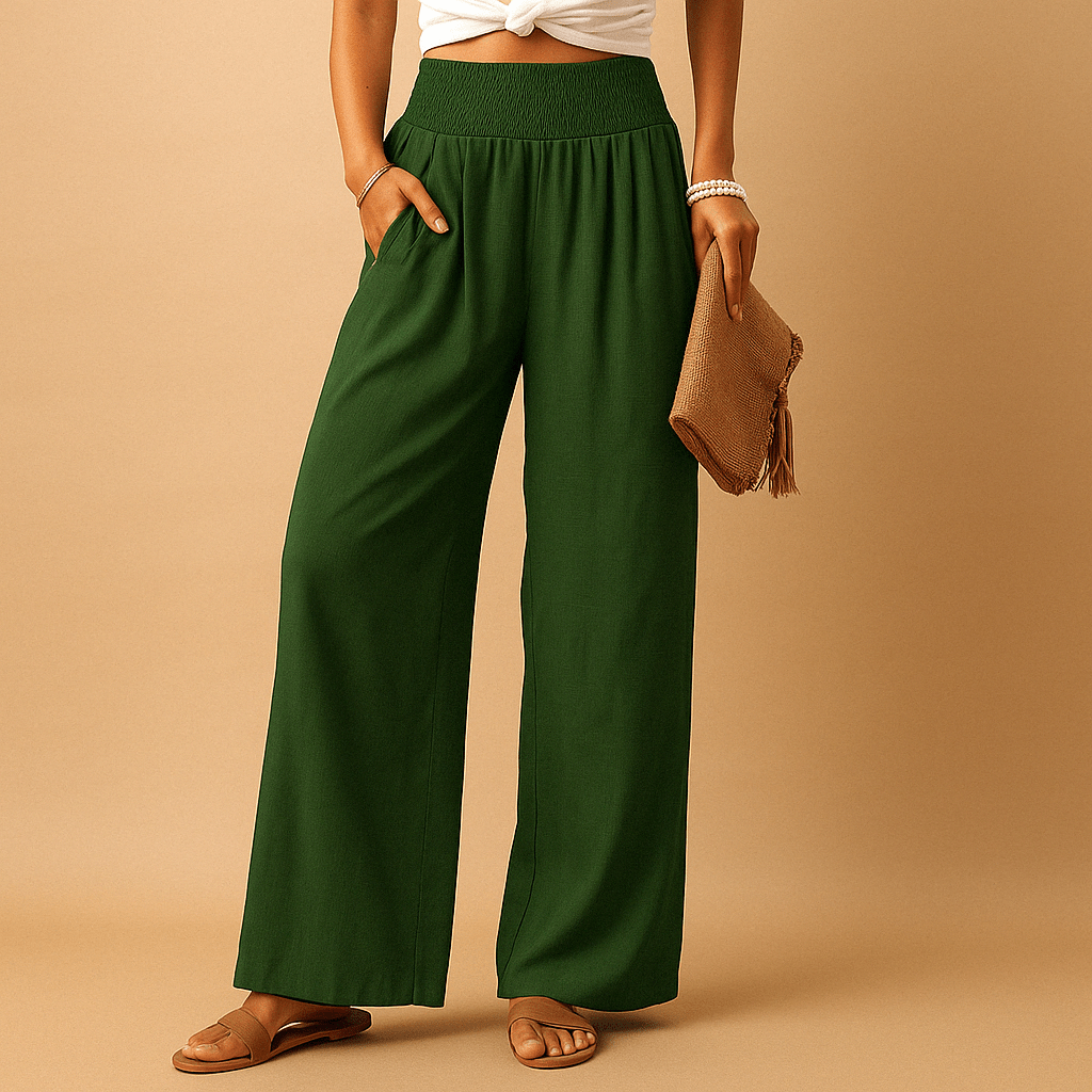 Pantalon Ample en Lin pour Femme - Emilia Lane