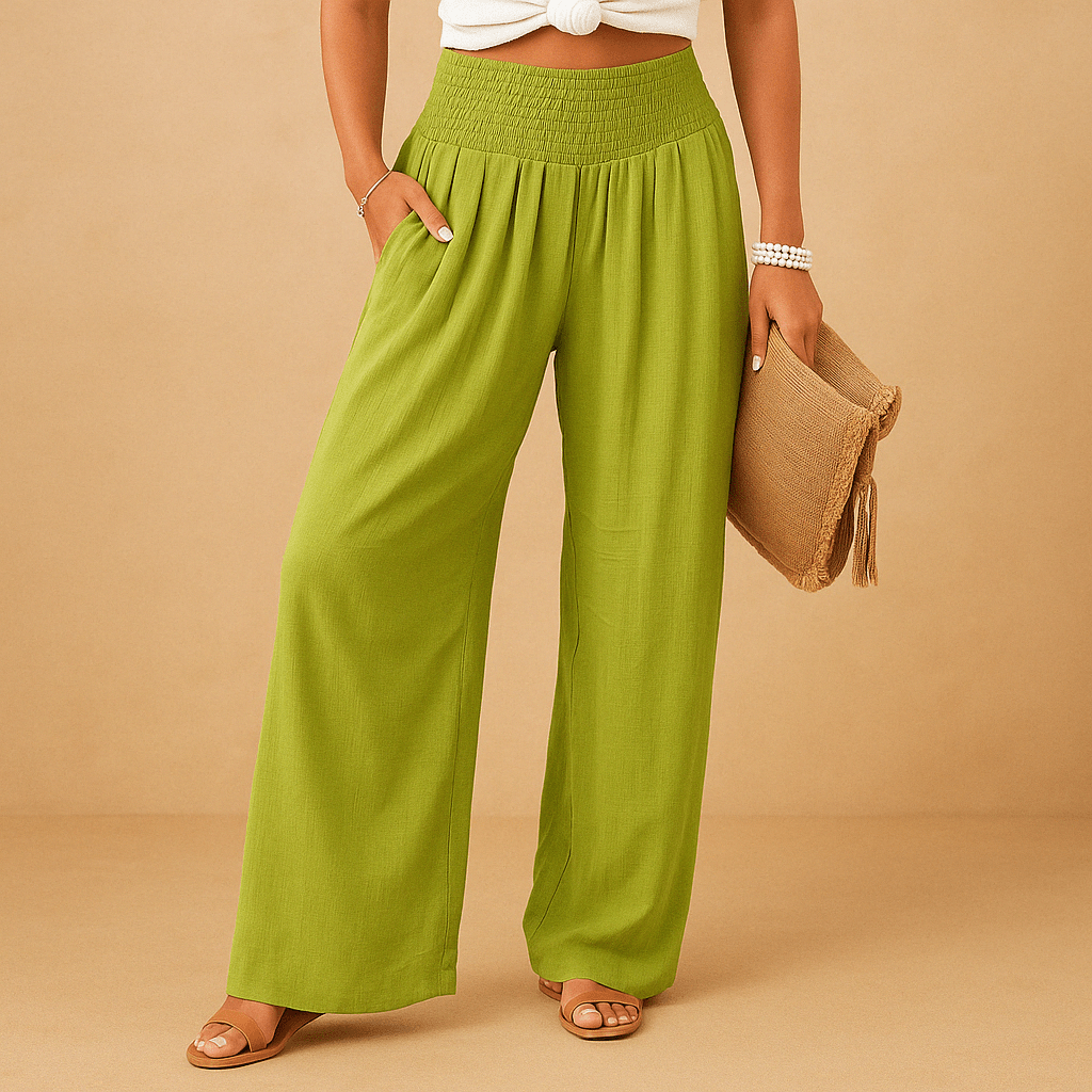 Pantalon Ample en Lin pour Femme - Emilia Lane