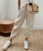 Pantalon décontracté en coton pour femmes - Emilia Lane