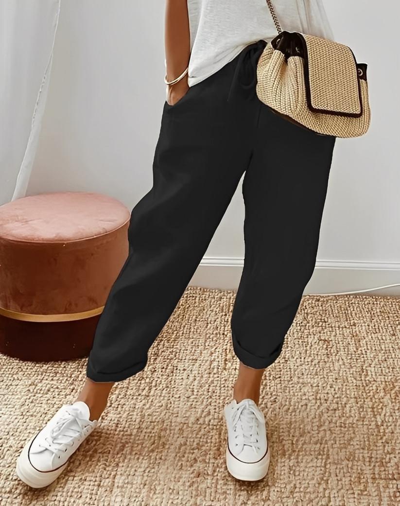 Pantalon Décontracté en Lin pour Femme | Idéal pour l'Été - Emilia Lane