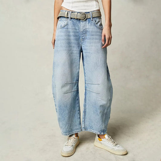 Pantalon Large en Denim pour Femme | Idéal pour le Printemps - Emilia Lane