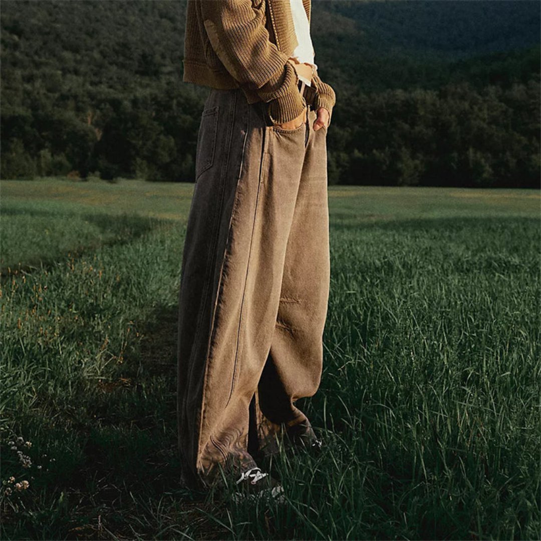 Pantalon Large en Denim pour Femme | Idéal pour le Printemps - Emilia Lane