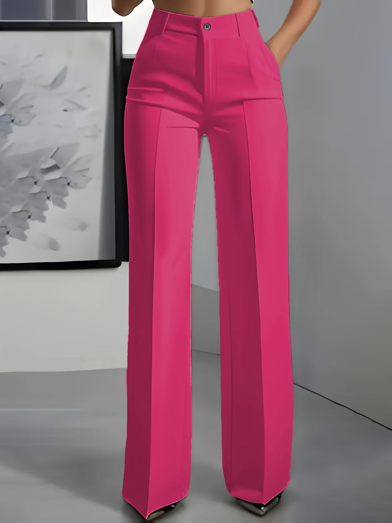 Pantalon Large Taille Haute pour Femme - Emilia Lane