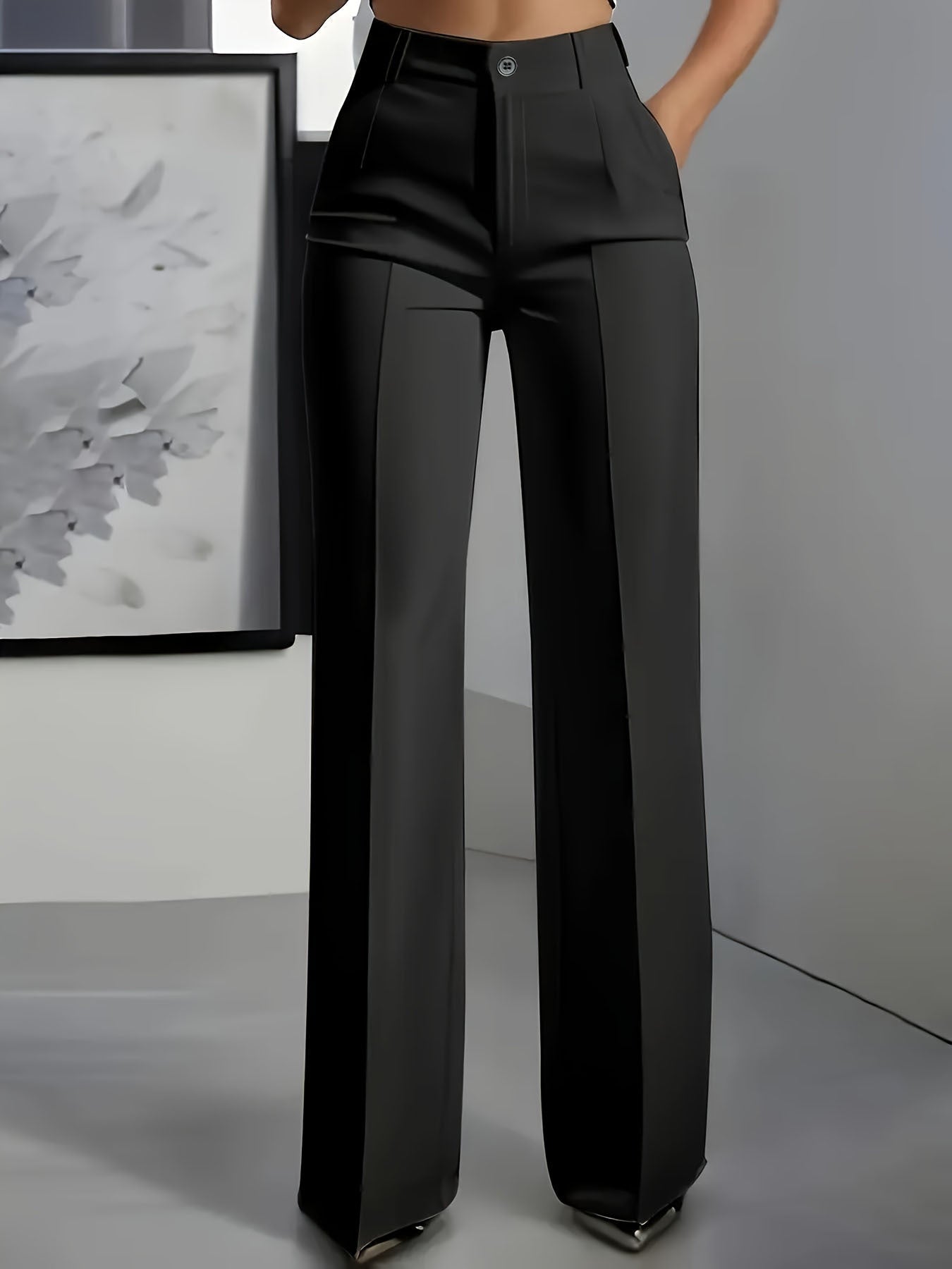 Pantalon Large Taille Haute pour Femme - Emilia Lane