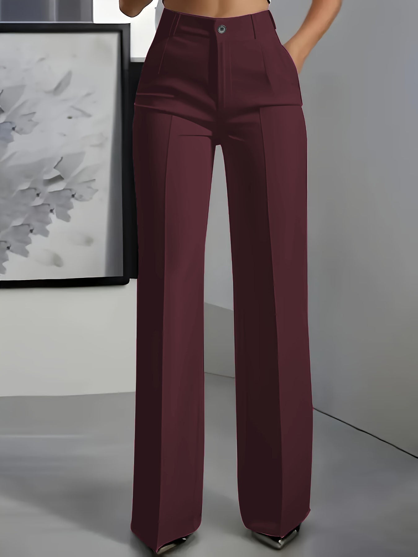 Pantalon Large Taille Haute pour Femme - Emilia Lane