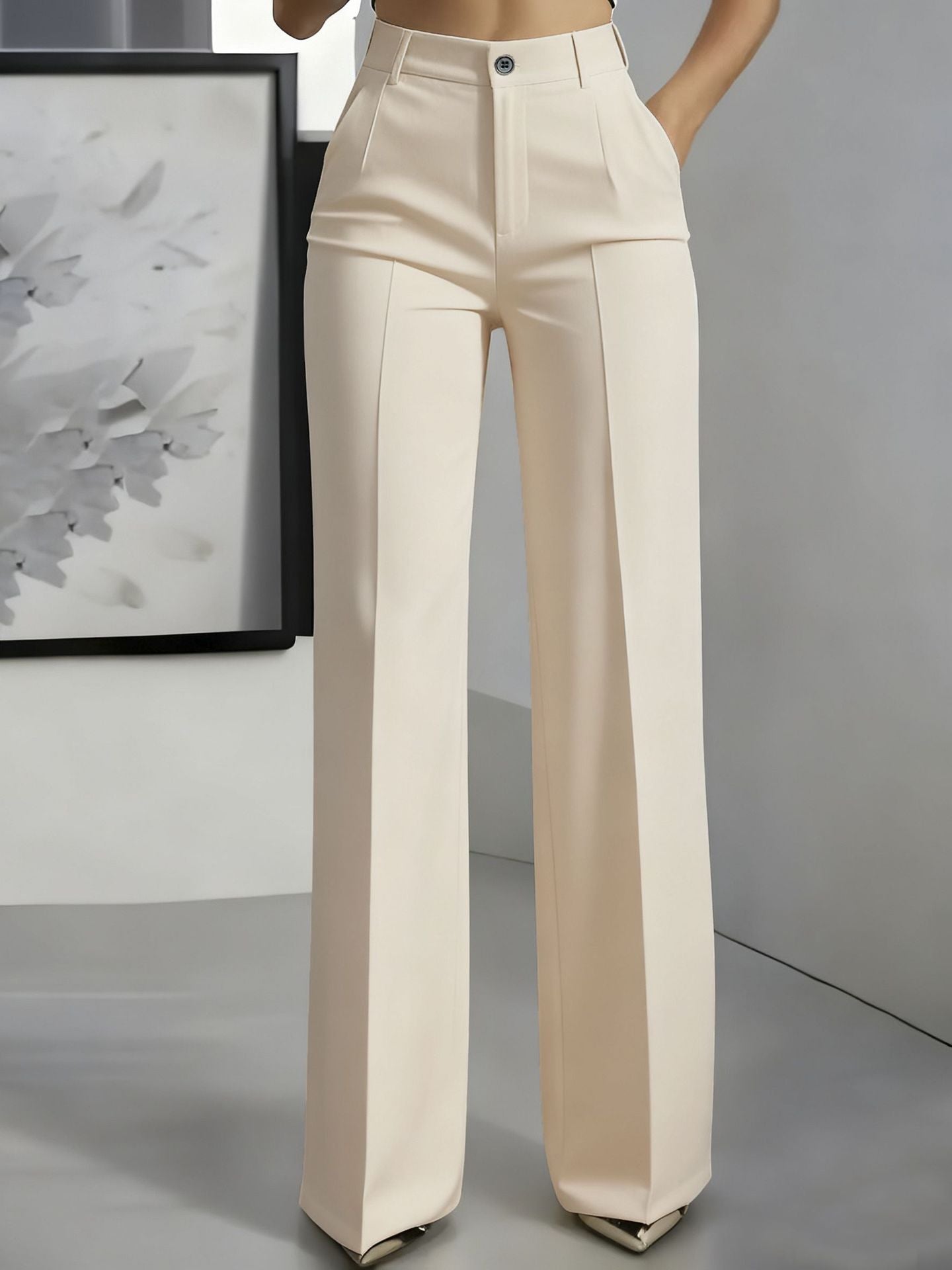 Pantalon Large Taille Haute pour Femme - Emilia Lane