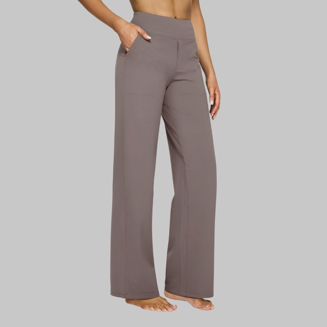 Pantalon Yoga Taille Haute et Poches pour Femmes - Emilia Lane