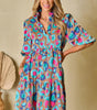 Robe Imprimé Léopard avec Volants pour Femmes