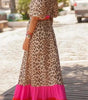 Robe Maxi Imprimé Léopard pour Femmes