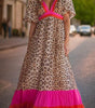 Robe Maxi Imprimé Léopard pour Femmes