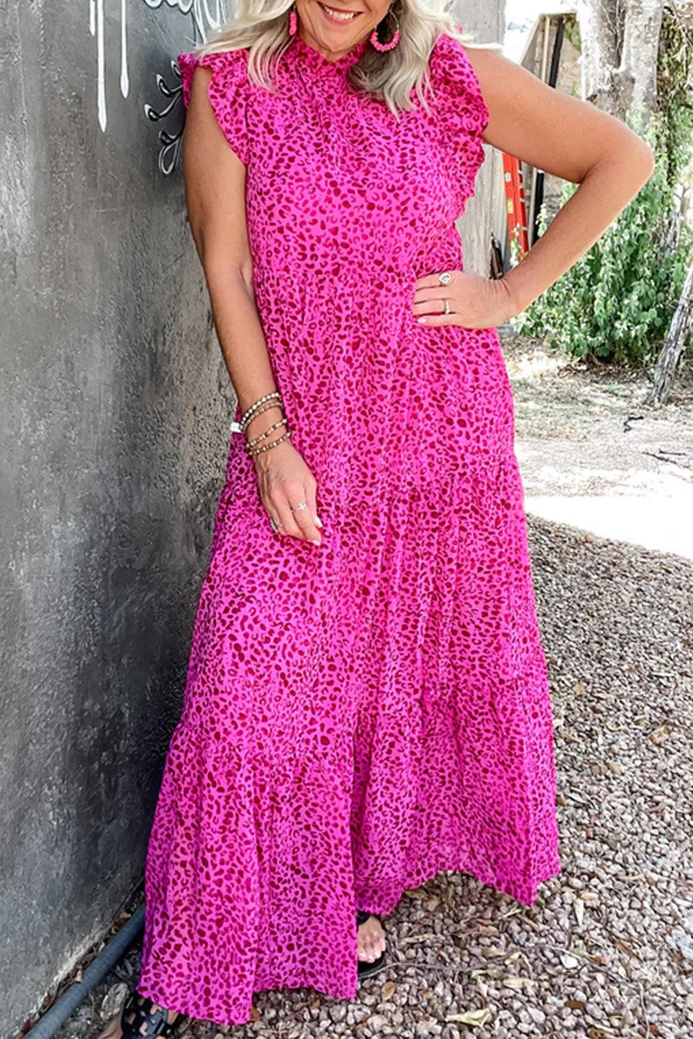 Robe Maxi Imprimé Panthère pour Femmes