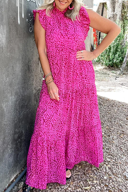 Robe Maxi Imprimé Panthère pour Femmes