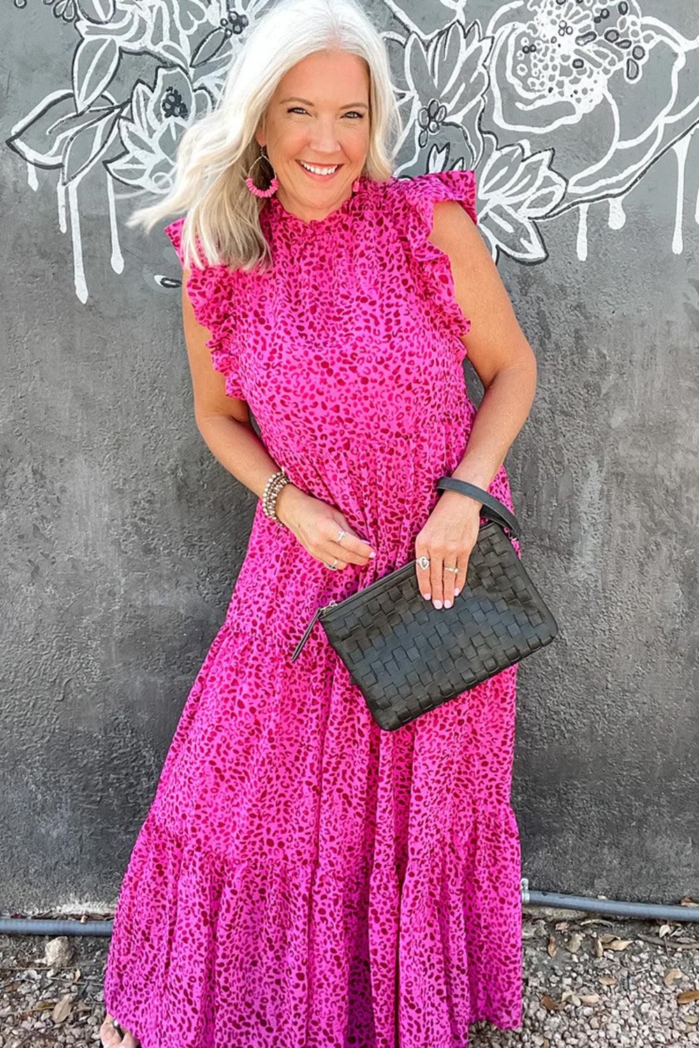 Robe Maxi Imprimé Panthère pour Femmes