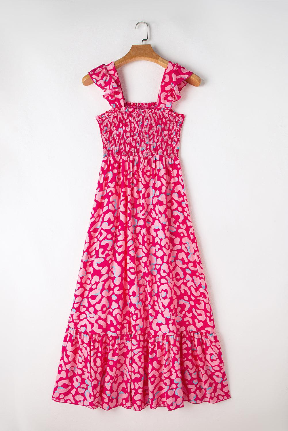 Robe Longue à Taille Haute Froncée pour Femmes