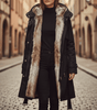 Parka Longue à Capuche et Fausse Fourrure pour Femme - Emilia Lane