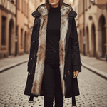 Parka Longue à Capuche et Fausse Fourrure pour Femme - Emilia Lane