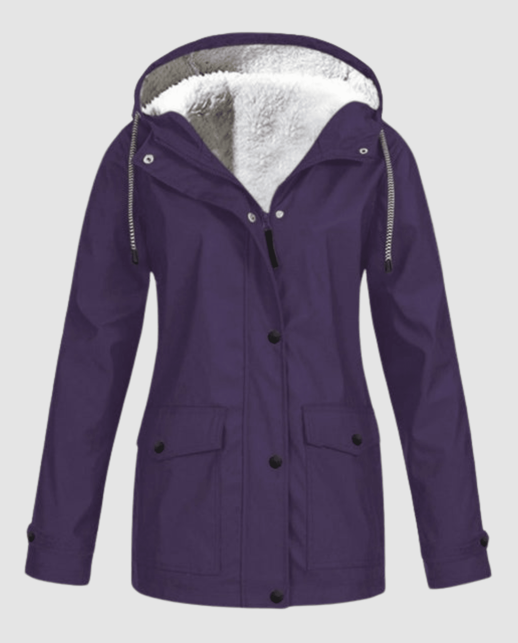 Parka Oversize à Capuche et Fausse Fourrure pour Femme - Emilia Lane