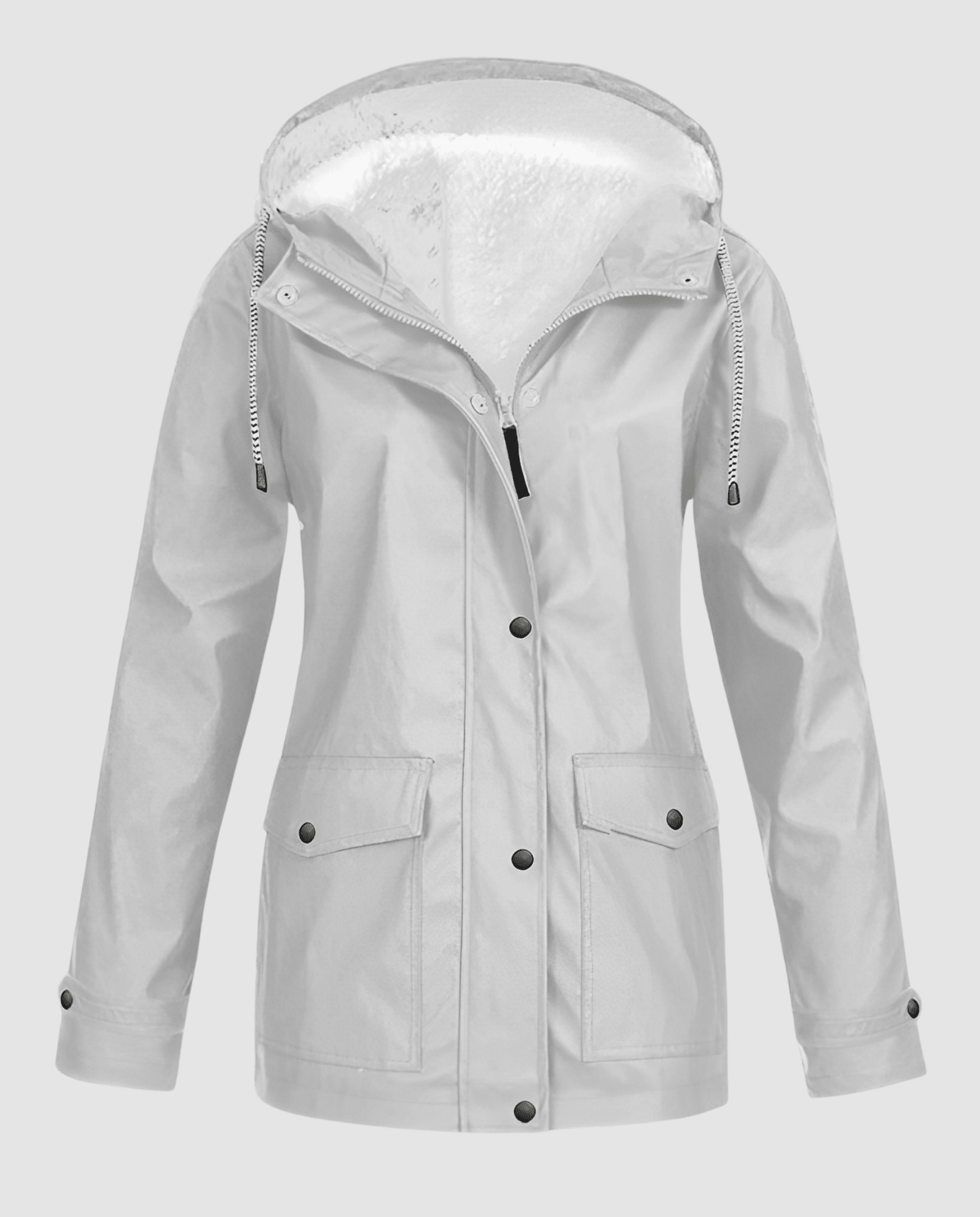 Parka Oversize à Capuche et Fausse Fourrure pour Femme - Emilia Lane