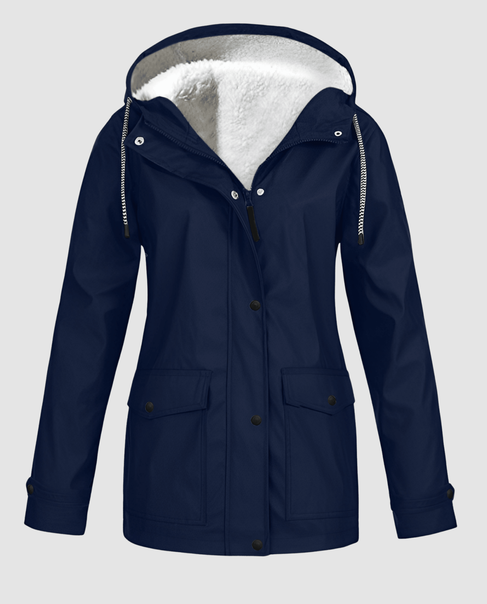 Parka Oversize à Capuche et Fausse Fourrure pour Femme - Emilia Lane