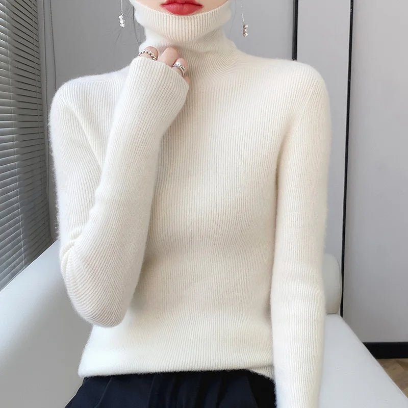 Pull à Col Roulé en Laine pour Femmes - Emilia Lane