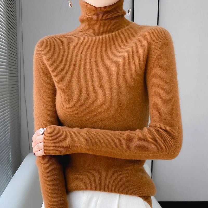 Pull à Col Roulé en Laine pour Femmes - Emilia Lane