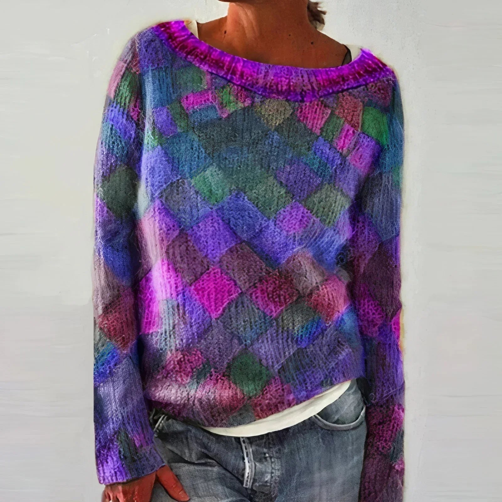 Pull Coloré à Manches Longues pour Femmes - Emilia Lane