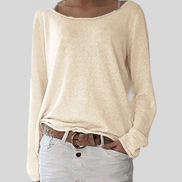 Pull Élégant Col Rond pour Femmes - Emilia Lane