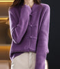 Pull en laine tricoté à col montant pour femmes - Emilia Lane