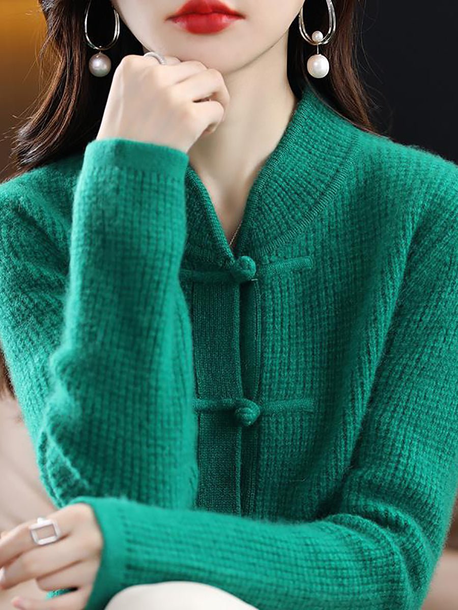Pull en laine tricoté à col montant pour femmes - Emilia Lane