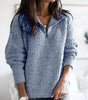 Pull en Tricot à Col Montant avec Fermeture Éclair pour Femme - Emilia Lane