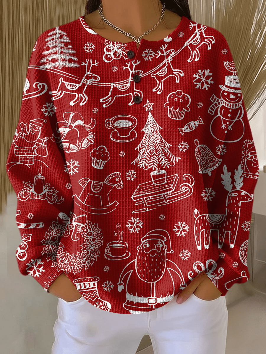 Pull en Tricot Waffle pour Femmes - Emilia Lane