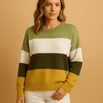 Pull - over à rayures pour Femme - Emilia Lane