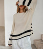 Pull - over beige à manches longues pour femmes - Emilia Lane