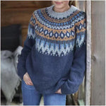 Pull - over Hiver Motif Nordique pour Femme - Emilia Lane