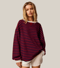 Pull oversize à rayures pour femmes - Emilia Lane