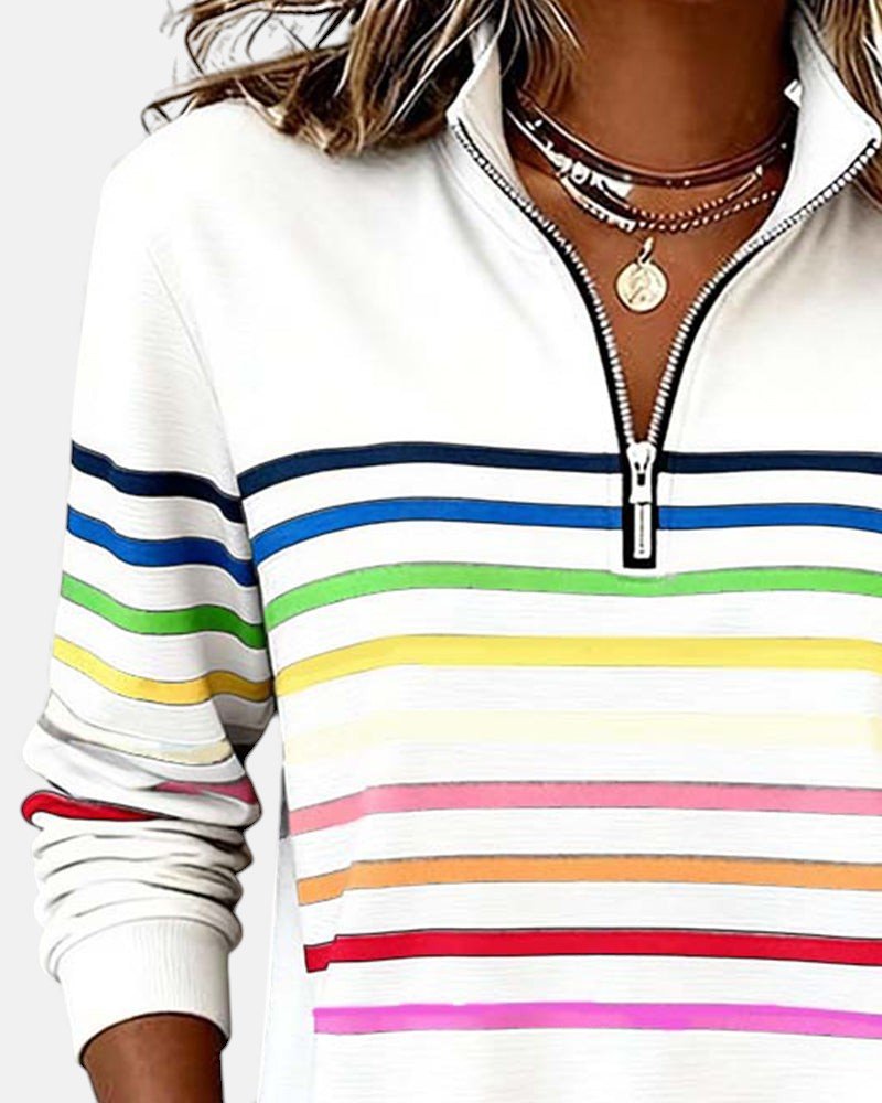 Pull rayé pour femmes - Emilia Lane