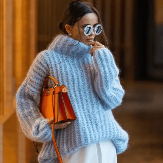 Pull Tricoté à Manches Longues pour Femmes - Emilia Lane