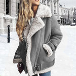 Veste en Daim et lammleder pour Femmes