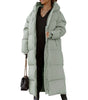 Manteau Long Décontracté à Capuche pour Femmes