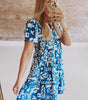 Robe à Fleurs Évasée pour Femmes
