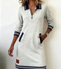 Robe à manches longues en coton pour femmes - Emilia Lane
