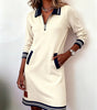 Robe à manches longues en coton pour femmes - Emilia Lane