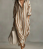 Robe Chemise Longue en Lin Mélangé pour Femme | Idéale pour le Quotidien - Emilia Lane