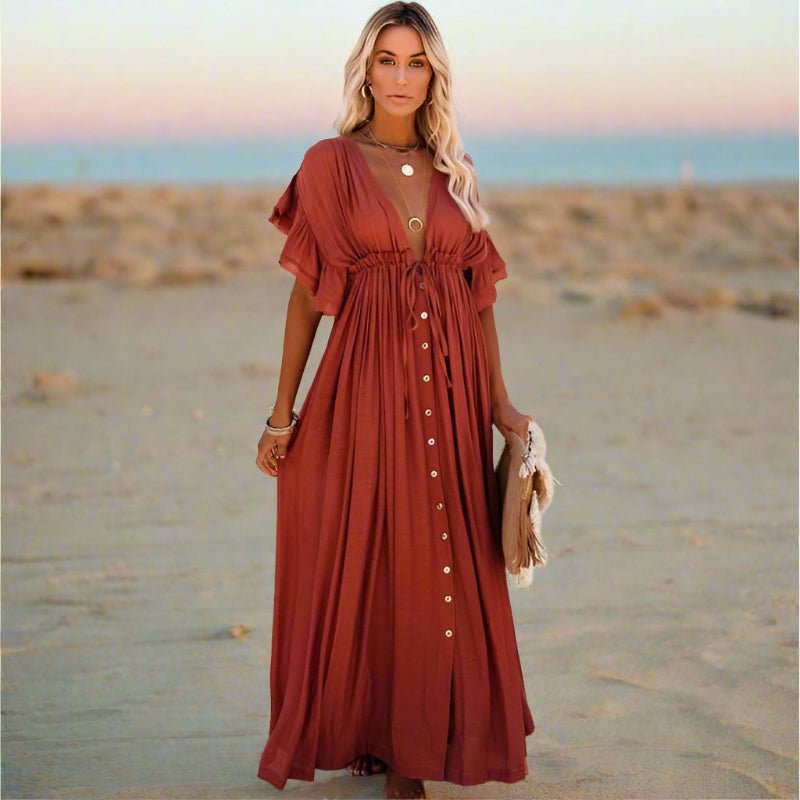 Robe de plage bohème décontractée pour femmes - Emilia Lane