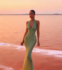 Robe de soirée moulante verte pour femmes - Emilia Lane