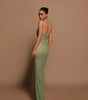 Robe de soirée moulante verte pour femmes - Emilia Lane
